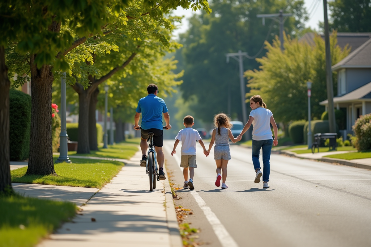piétons vélos