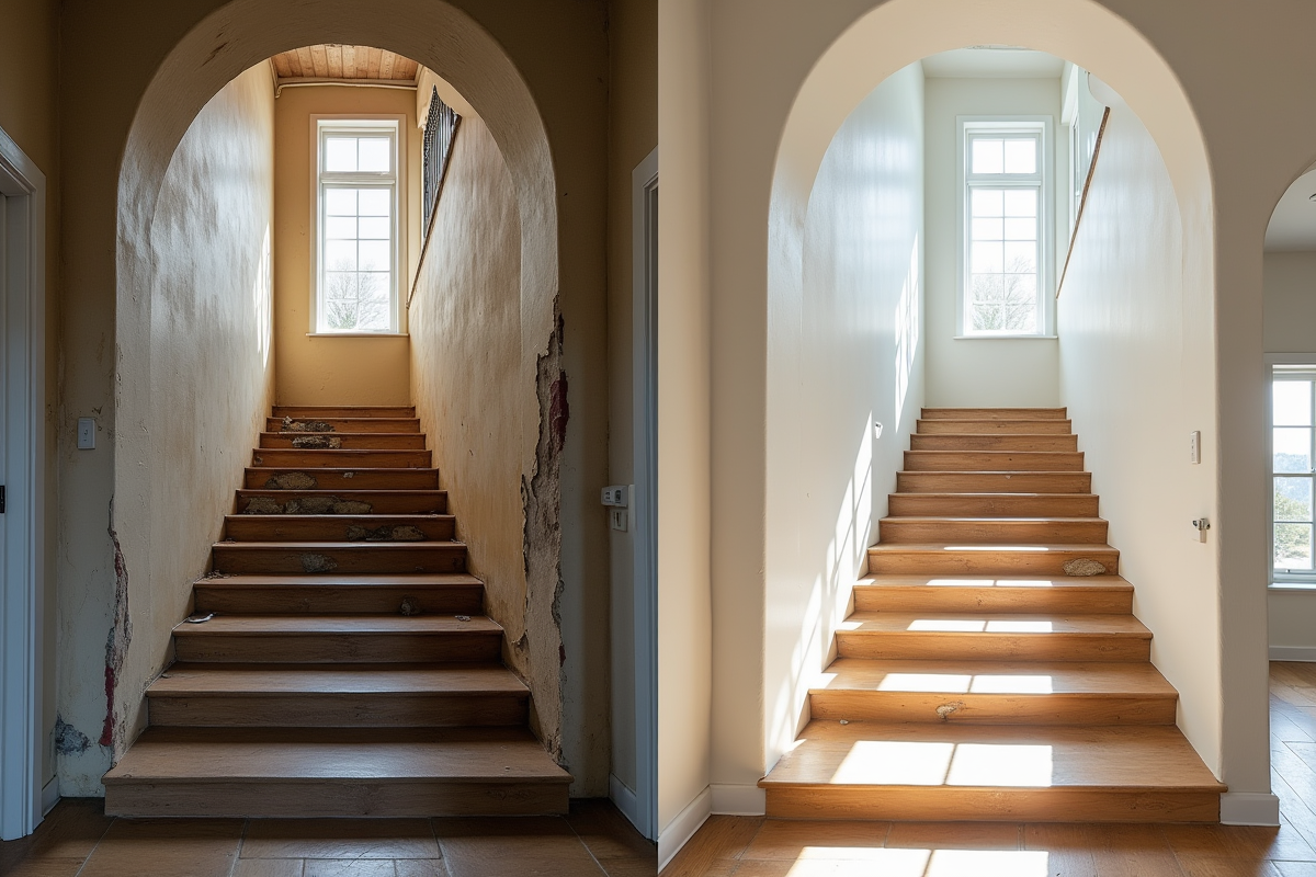 escalier rénové