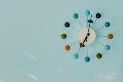 horloge colorée